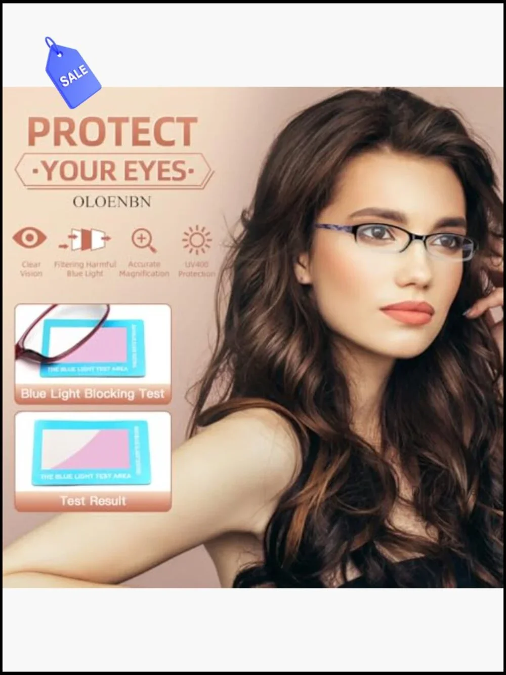 6 Pack Blue Light Blocking Reading Glasses for Women with Spring Hinge